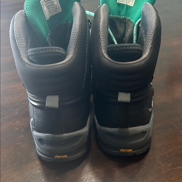 Women's Black and Teal Hiking Boots - Picture 6 of 7